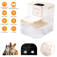 Automatic Smart Pet Water Fountain - 4.5L Rechargeable Dog & Cat Dispenser with Adjustable Volume & Remote Control